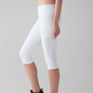 Mind Over Miles Legging Lululemon white cropped